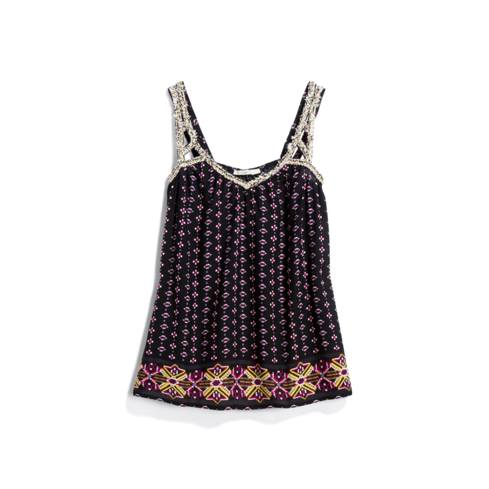 HAZEL Shikoba Cutout Strap Detail Top